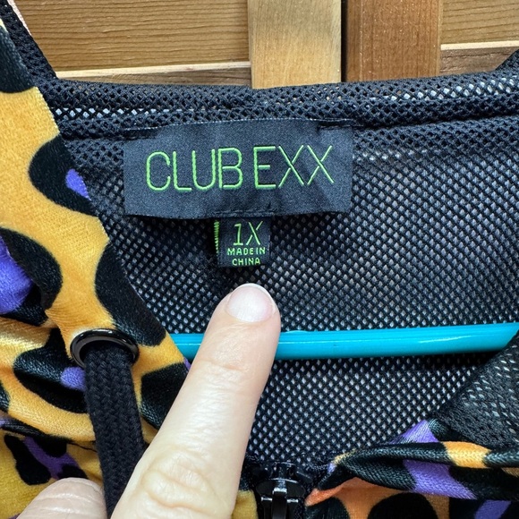 Club Exx Wild For You Velour Track Jacket - Picture 4 of 4